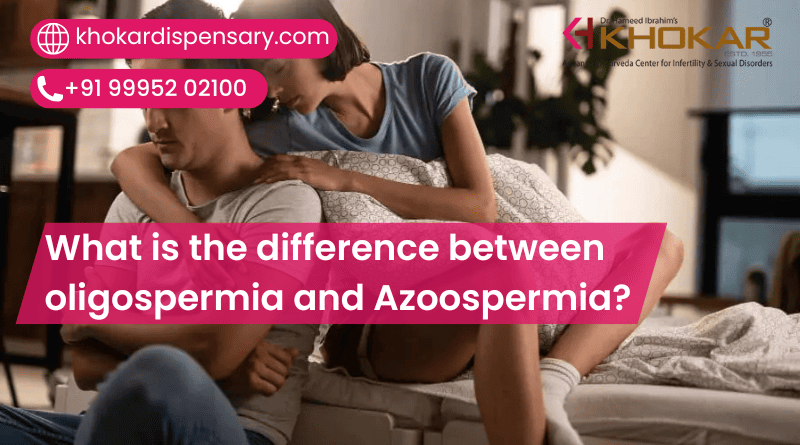 What is the difference between oligospermia and Azoospermia?