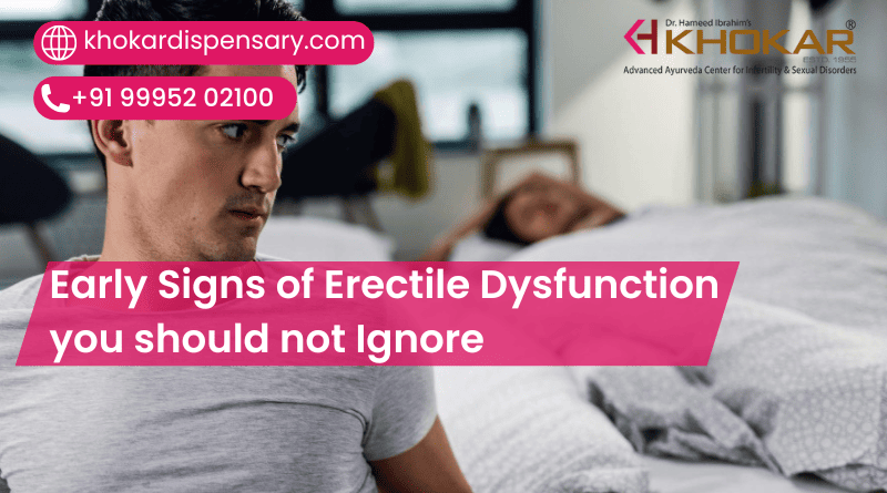 Early Signs of Erectile Dysfunction you should not Ignore