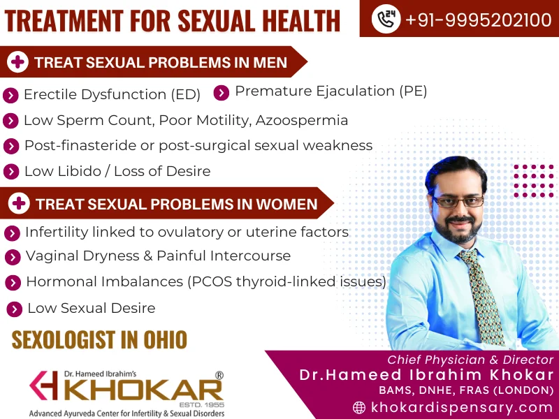 Online Sexologist Consultation for Ohio — Male & Female Sexual Health & Infertility